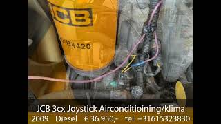 JCB 3cx Joystick Airconditioiningklima [upl. by Calandria]