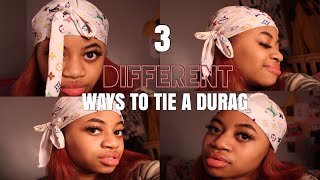 HOW TO TIE A DURAG 3 DIFFERENT WAYS  HOW TO TUCK IT IN [upl. by Maynard]