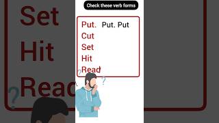 Lets Learn English Verb Forms Verbs  English Grammar verbs verbforms Englishgrammar learn [upl. by Cirilla]