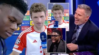 🤣😭Thomas Muller Hilarious Reaction To Aurelien Tchouameni Interrupting His Interview [upl. by Seaver]