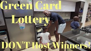 GREEN Card Lottery Season is Here Why HOSTING a Lottery Winner May Not Be For You [upl. by Nosna]