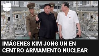 Las inusuales imágenes del centro de armamento nuclear publicadas por Corea del Norte [upl. by Nebra199]