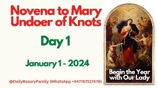 New Year Novena to Mary Undoer of Knots Day 1 [upl. by Ottavia]