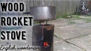 How to make a wood rocket stove [upl. by Amathiste510]