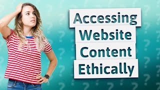 How to download protected content from a website [upl. by Latricia863]