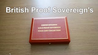 Proof Gold Sovereign coins collection [upl. by Ariahay]