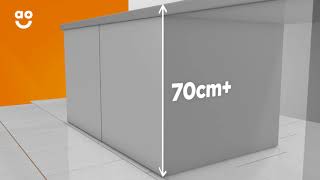 Downdraft Hoods Measurement Guide  aocom [upl. by Yelyr]