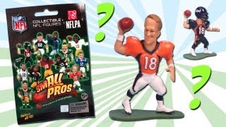 Small Pros NFL Blind Bag Series 1 Figures Review Rare Peyton Manning [upl. by Aziar]