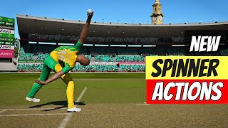 Every SPIN Bowling ACTIONSTYLE In CRICKET 24 [upl. by Arykahs]