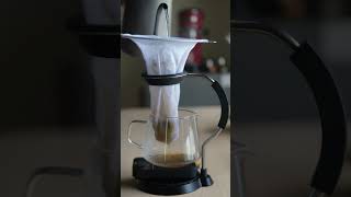 Filter coffee with a coffee sock filtercoffee coffee bourbon coffeesock asmrsounds [upl. by Eenyaj68]