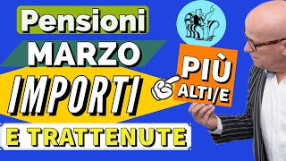 PENSIONI 👉 MARZO NUOVI IMPORTI NETTI 2024 amp TRATTENUTE PiU ALTE❗️ [upl. by Mendy615]