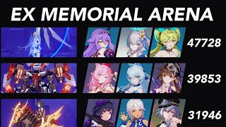 SSS Argent Knight Artemis 47728  Hephaestus 39853  Dark Jixuanyuan 31946  HI3 EX Memorial Arena [upl. by Kylstra]