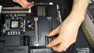 ASUS Sabertooth Z77 Ivy Bridge Gaming Motherboard Unboxing amp First Look Linus Tech Tips [upl. by Arty213]