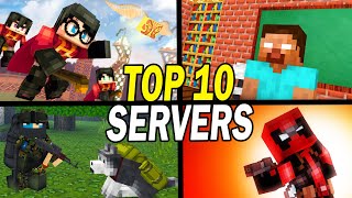 Top 10 Best Minecraft Servers To Play Now [upl. by Euqinamod]