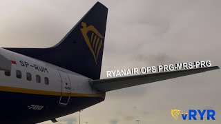 RYANAIR TWO SECTOR FROM PRAGUE TO MARSEILLE [upl. by Aihsemat879]