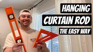 Hang a Curtain Rod  the easy way [upl. by Nida217]