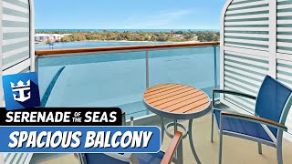 Serenade of the Seas  Spacious Ocean View Stateroom with Balcony Tour amp Review 4K  Royal Caribbean [upl. by Dunton]