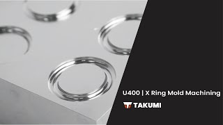 U400 5Axis Machining Center  X Ring Mold Machining [upl. by Htedirem45]