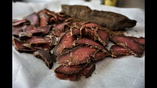 How To Make Classic Biltong  South African Traditional beef jerky [upl. by Hnah]