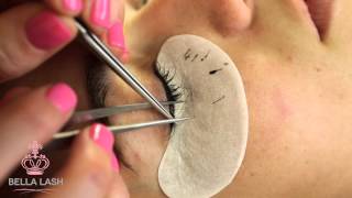 How to Do Eyelash Extensions by Bella Lash [upl. by Ivah]