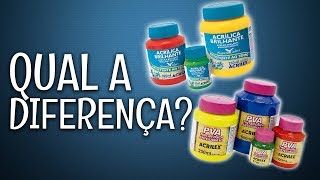 TINTA ACRÍLICA E TINTA PVA QUAL A DIFERENÇA ‹ Iolane Caron › [upl. by Ahsiram]