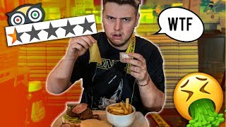 EATING AT THE WORST REVIEWED RESTAURANT IN MY CITY [upl. by Bridge489]