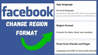 How to Change Region Format on Facebook LaptopPC 2024 [upl. by Audras]