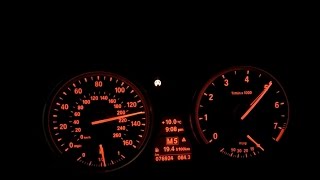 BMW 535i e60 2008 STOCK Acceleration Beschleunigung 0200 kmh 0120 mph Kickdowns 060 in 54 [upl. by Akaenahs]