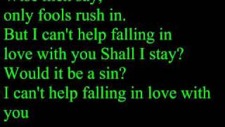 UB40  I Cant Help Falling In Love With YouLyrics [upl. by Illom]