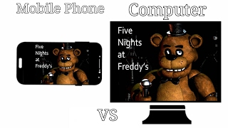 quotPC vs Mobilequot Fnaf 1 Comparison [upl. by Llerud]