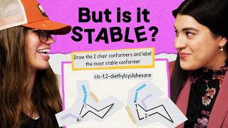 Drawing the Most Stable Chair Conformation of cis12dimethylcyclohexane [upl. by Yevette]