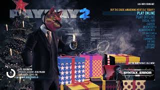 Payday 2 Christmas Menu Music 2023 [upl. by Imhskal]