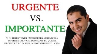 Consejos de Superación Personal  Urgente vs Importante  Aprende a categorizar [upl. by Ennahgem958]