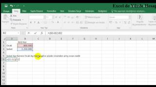 Excel Dersleri  Excelde Yüzde Hesaplama Örnekleri ve Formülleri [upl. by Fauch437]