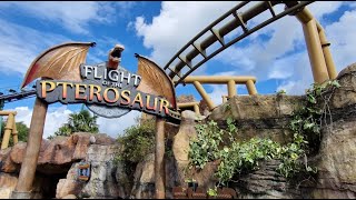 Onride Flight Of The Pterosaur  Paultons Park 4K [upl. by Giordano896]