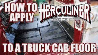 How To Use Herculiner Bedliner on a truck Cab Floor [upl. by Hendon]