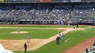 Nick Swisher Hits a 3 Run Home Run in Old Timers Game 61718 [upl. by Zasuwa]