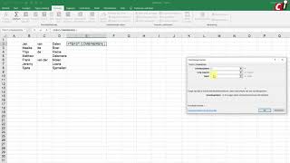 Excel Tekst combineren en waardes plakken [upl. by Brest390]