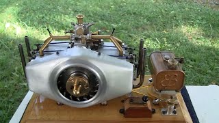 INCREDIBLE HOMEMADE OPPOSED BOXER ENGINE from scratch [upl. by Spatz177]