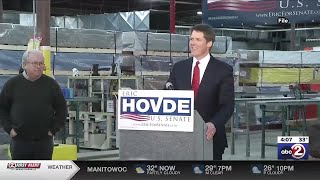 Republican businessman Hovde to enter Wisconsin US Senate race against Baldwin [upl. by Kazimir]