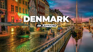 FLYING OVER DENMARK 4K Drone Film  Music for beautiful relaxation [upl. by Ille]