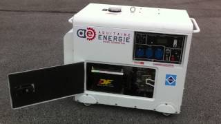 Groupe électrogène diesel insonorisé 7kva 230v [upl. by Eatnhoj255]