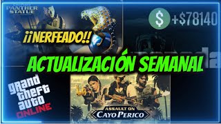 🔥SEMANA DE BONIFICACIONES GTA 5 ONLINE HOY NERFEO A CAYO PERICO DESCUENTOS ACTUALIZACION SEMANAL [upl. by Lida]