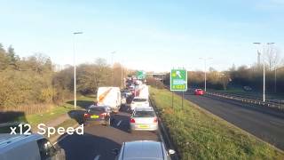 HORROR TRAFFIC ON THE A12 CAUSED BY M25 ACCIDENT  CHRISTMAS EVE 2018 [upl. by Tansey]