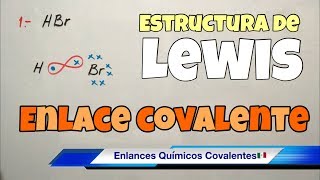 Esctructura de LEWIS Enlaces COVALENTES paso a paso [upl. by Kunz]