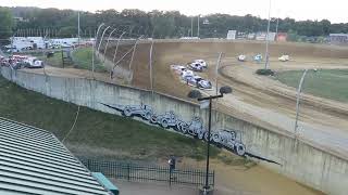 Lawrenceburg Speedway Merrill Downey Memorial Race Steel Block Late Model Heats 1 amp 2 7624 [upl. by Sedruol]