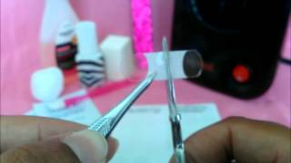 How To Apply Jamberry Nails French Tips [upl. by Bierman598]