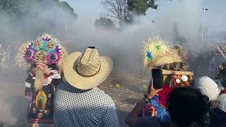 Carnaval de Huejotzingo 2022 Quema de Jacal con Indios 2do Barrio [upl. by Ahsillek]