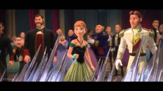 Frozen Elsa Flees From Arendelle Clip HD [upl. by Akinert409]