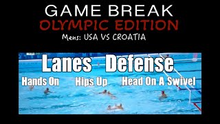 US V Croatia Game Break Olympic Edition Lanes Defense and Fronting Learn From The Pros [upl. by Meehar]